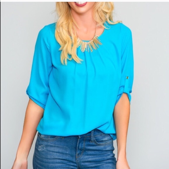 White Plum Tops - White Plum pleated top NWOT